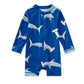 L/S Rash Guard Baby Swimsuit, Hammerhead Sharks