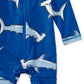 L/S Rash Guard Baby Swimsuit, Hammerhead Sharks