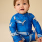 L/S Rash Guard Baby Swimsuit, Hammerhead Sharks