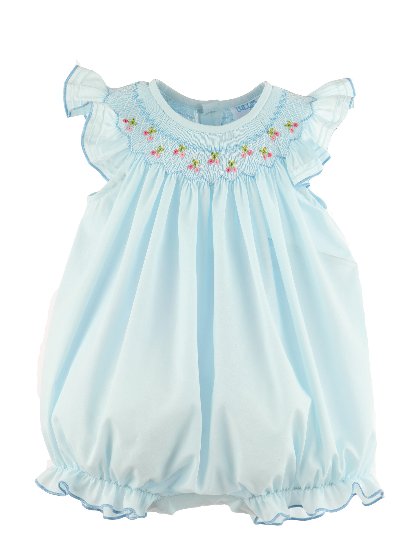 Cherries Smock Bubble, Blue