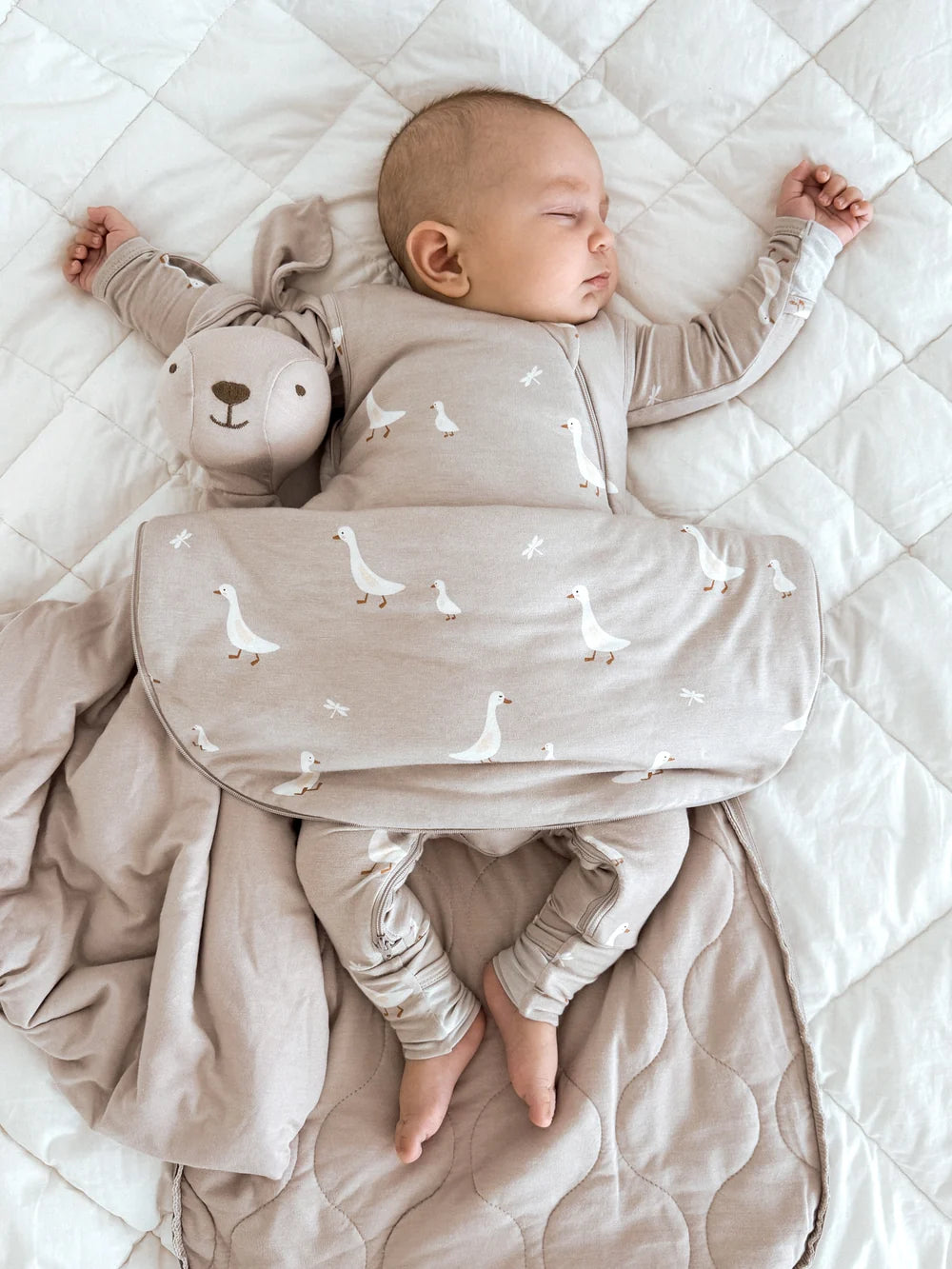 Transitional Swaddle Bag, Goose, 1.0 Tog