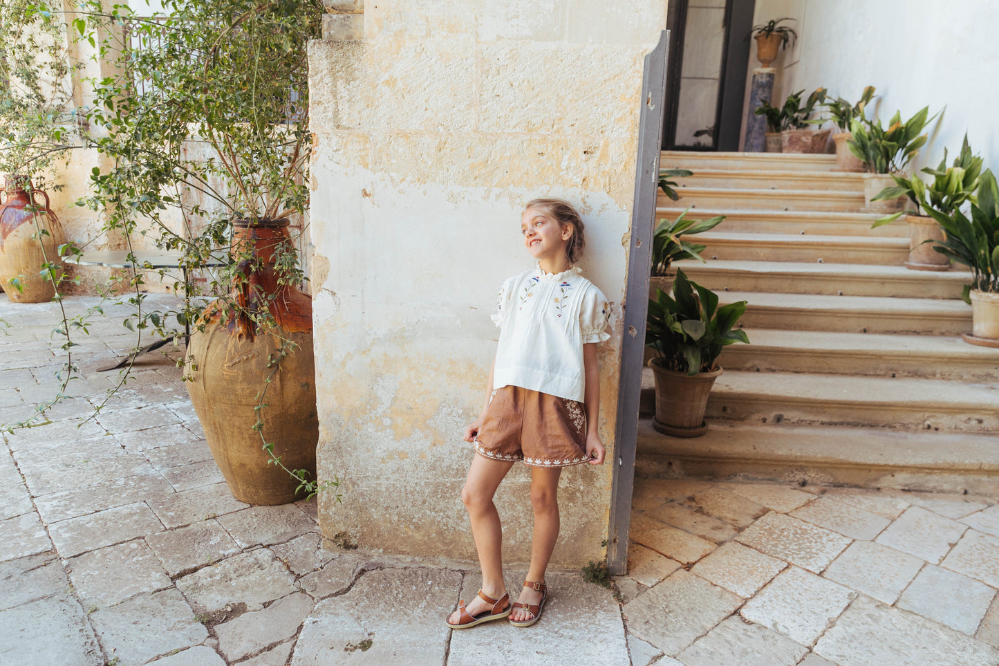 Paperbag Shorts in Ginger Snap