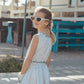 Claudette Dress, Tile Print