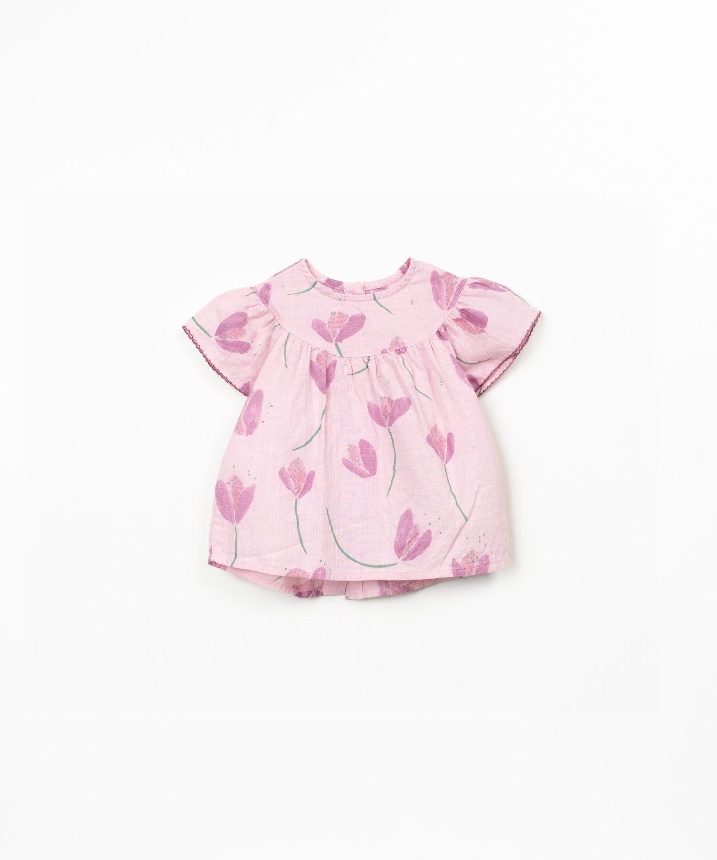 Woven Tunic, Pink Tulips