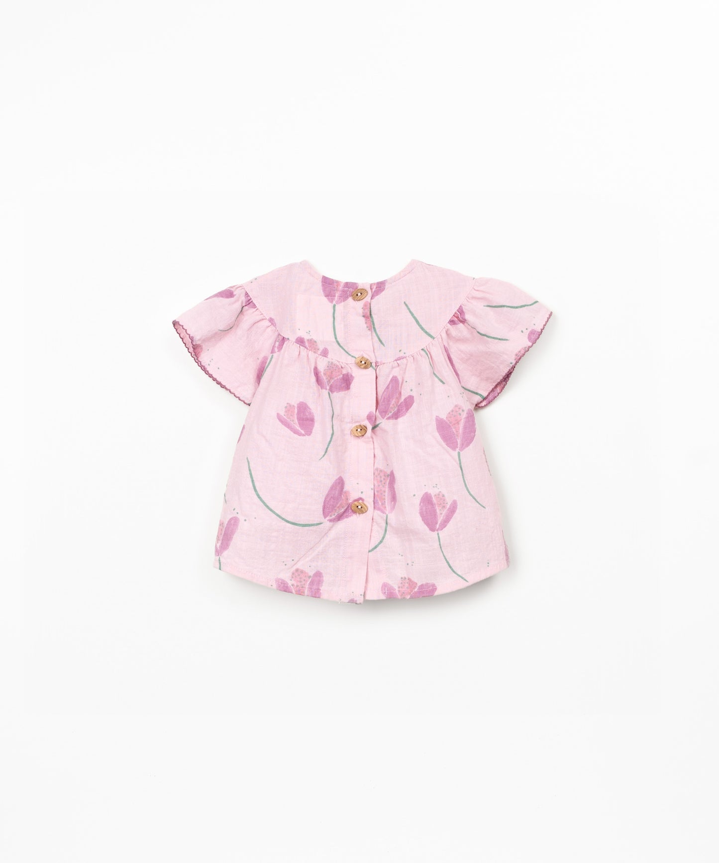 Woven Tunic, Pink Tulips