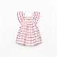 Woven Dress, Dark Pink Plaid
