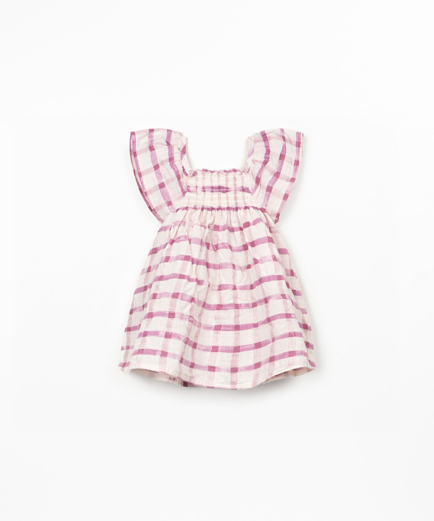 Woven Dress, Dark Pink Plaid