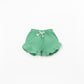 Woven Ruffle Shorts, Mint Green