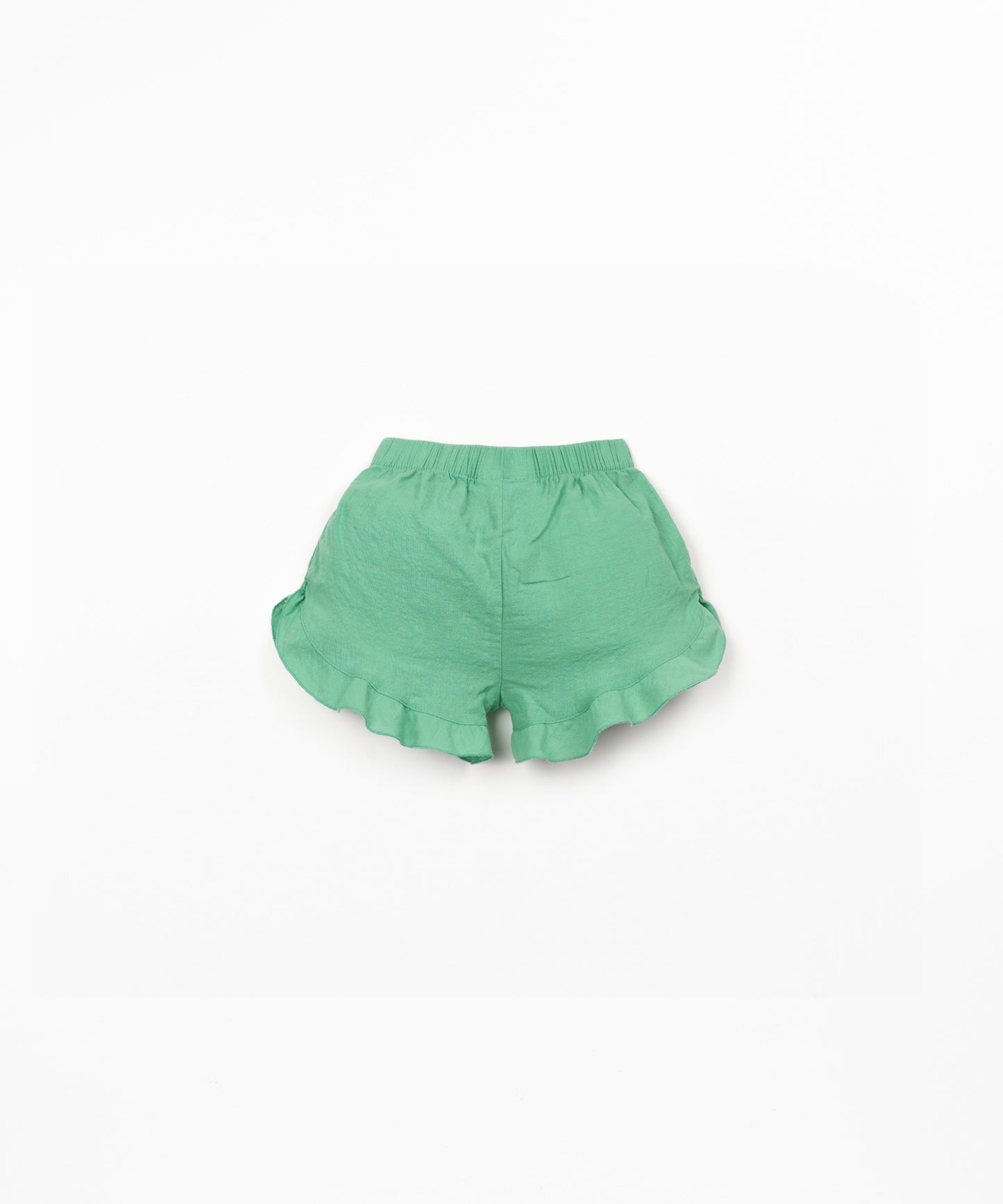 Woven Ruffle Shorts, Mint Green