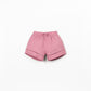 Linen Shorts, Dark Pink