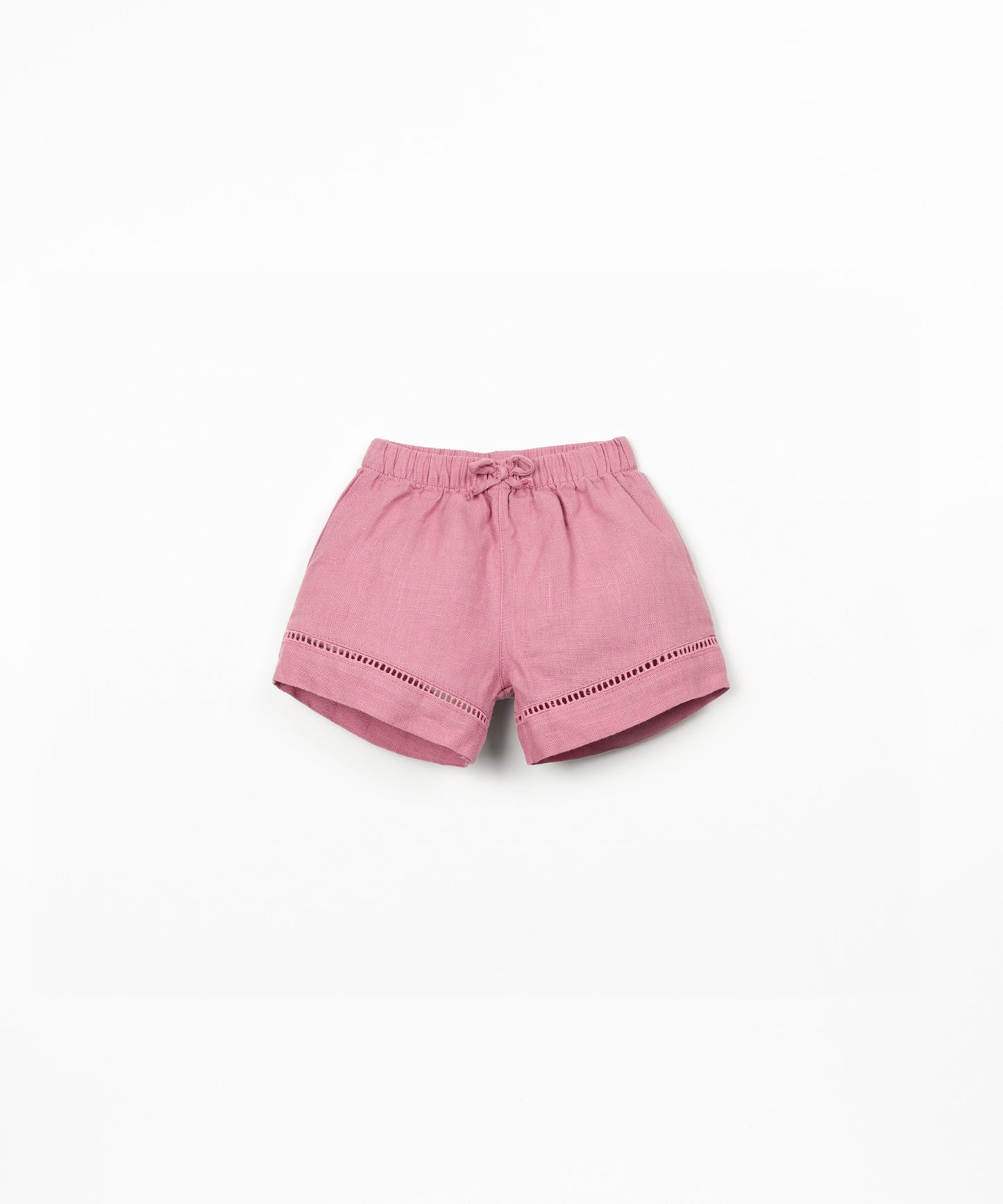Linen Shorts, Dark Pink