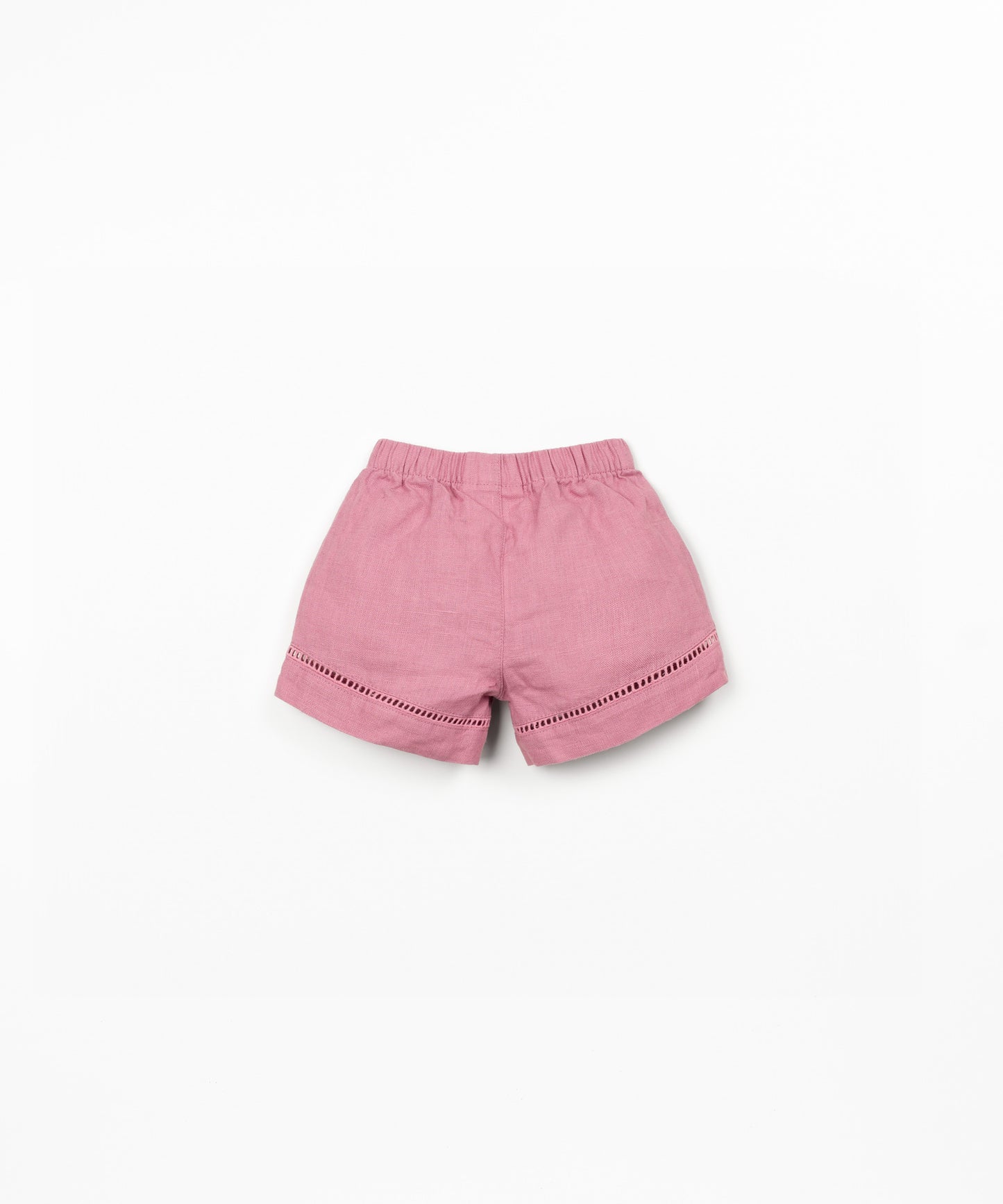 Linen Shorts, Dark Pink