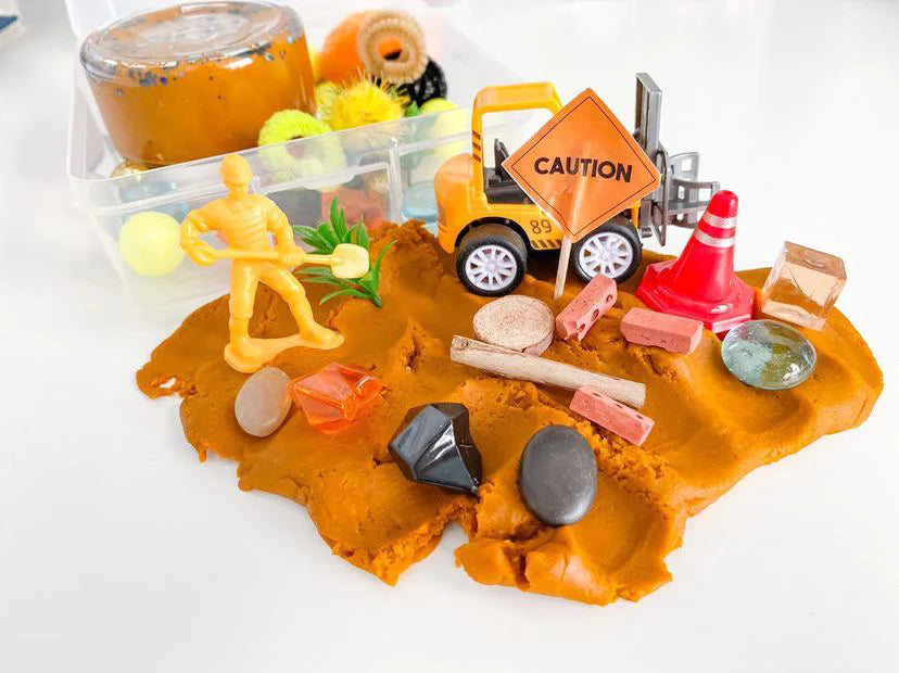 Construction Sensory Dough Box