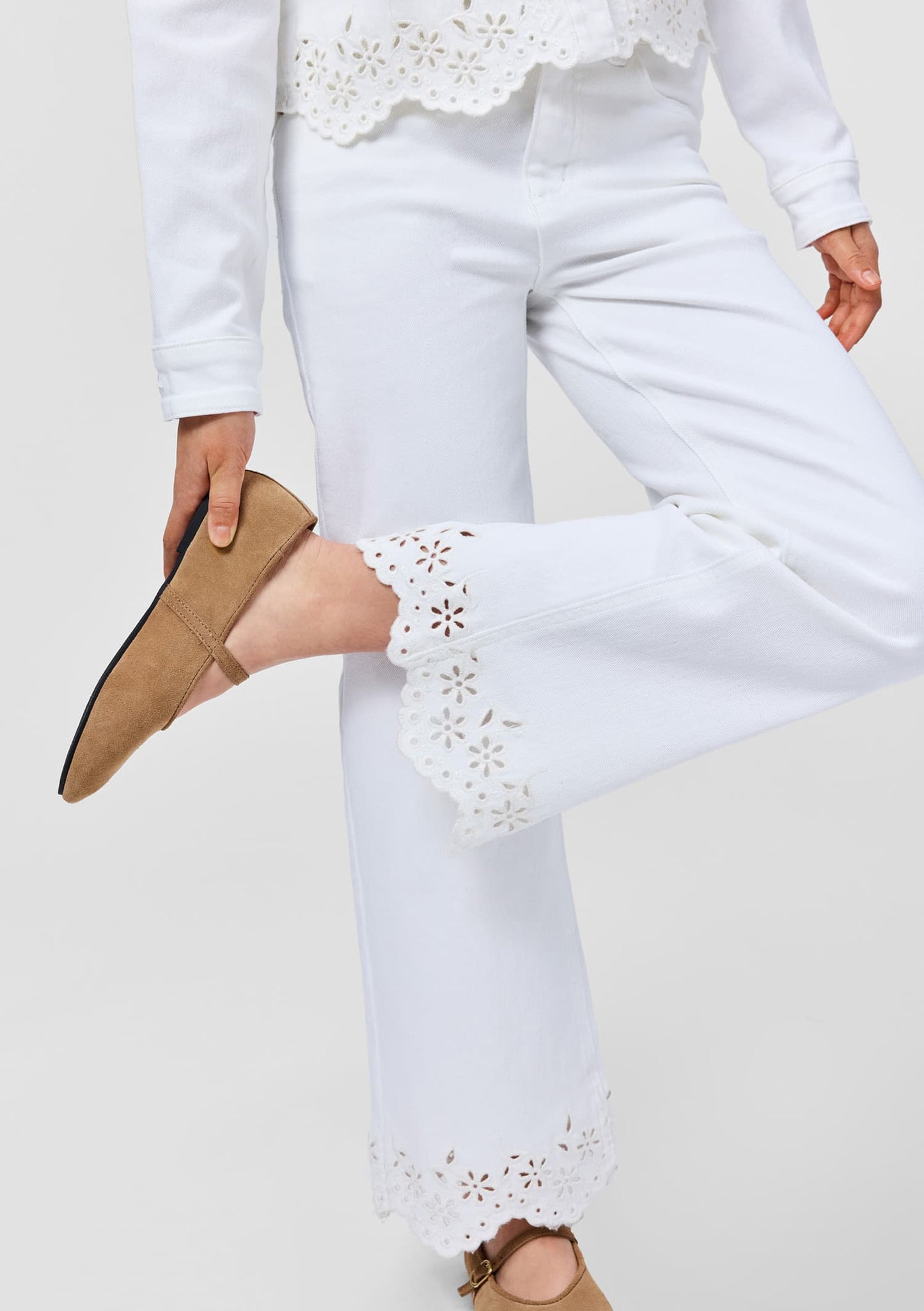 Ava Woven Pants, Whitest