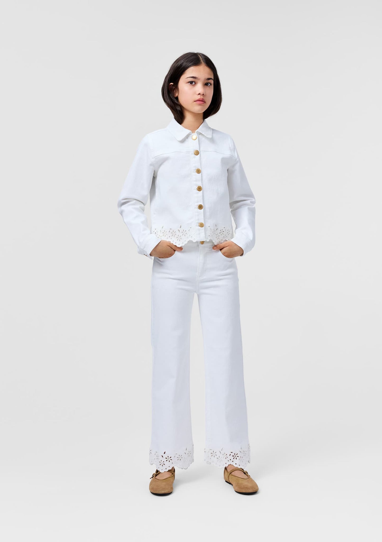 Ava Woven Pants, Whitest