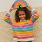 Gitty Sweater, Heart Rainbow