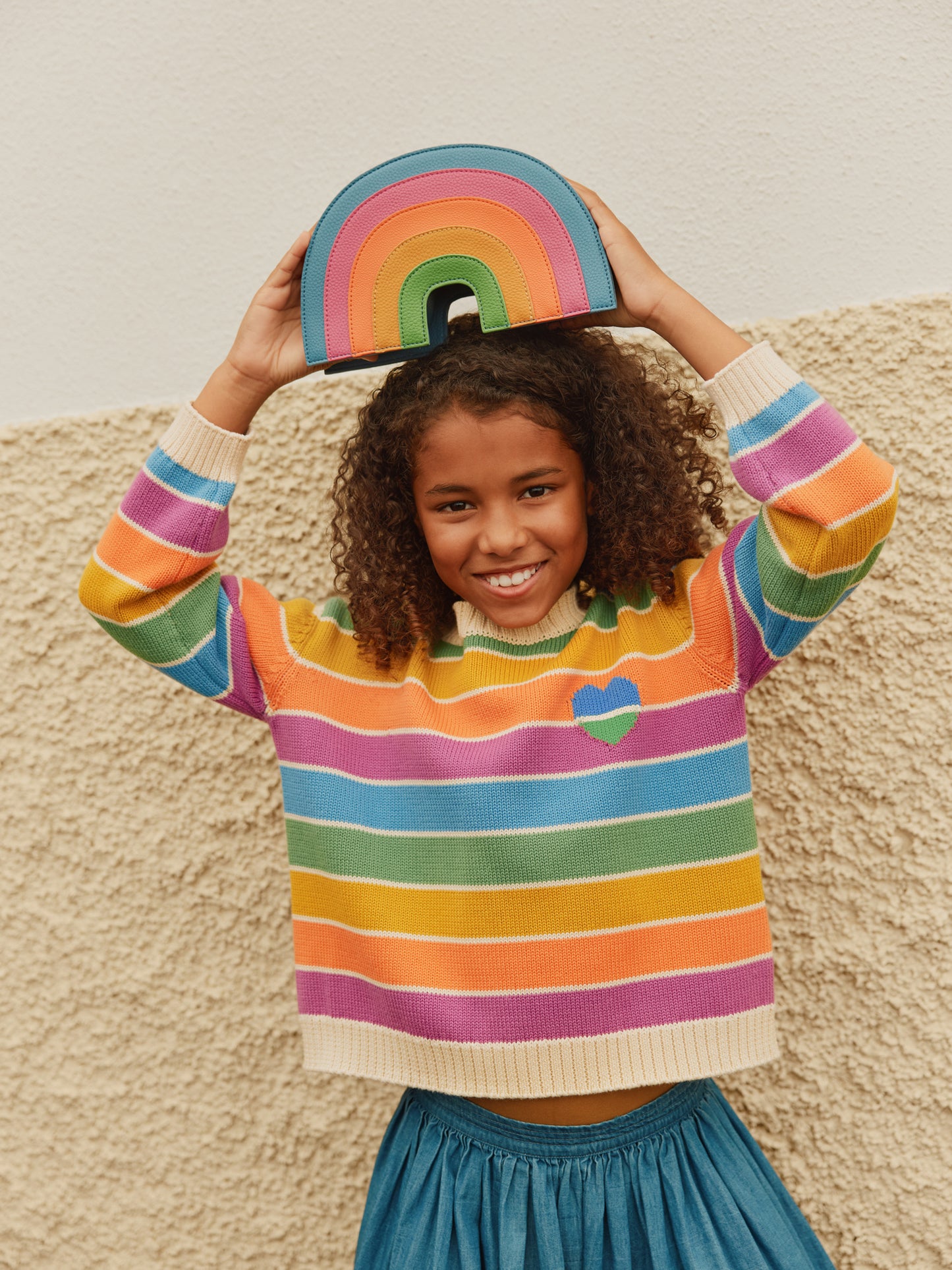 Gitty Sweater, Heart Rainbow