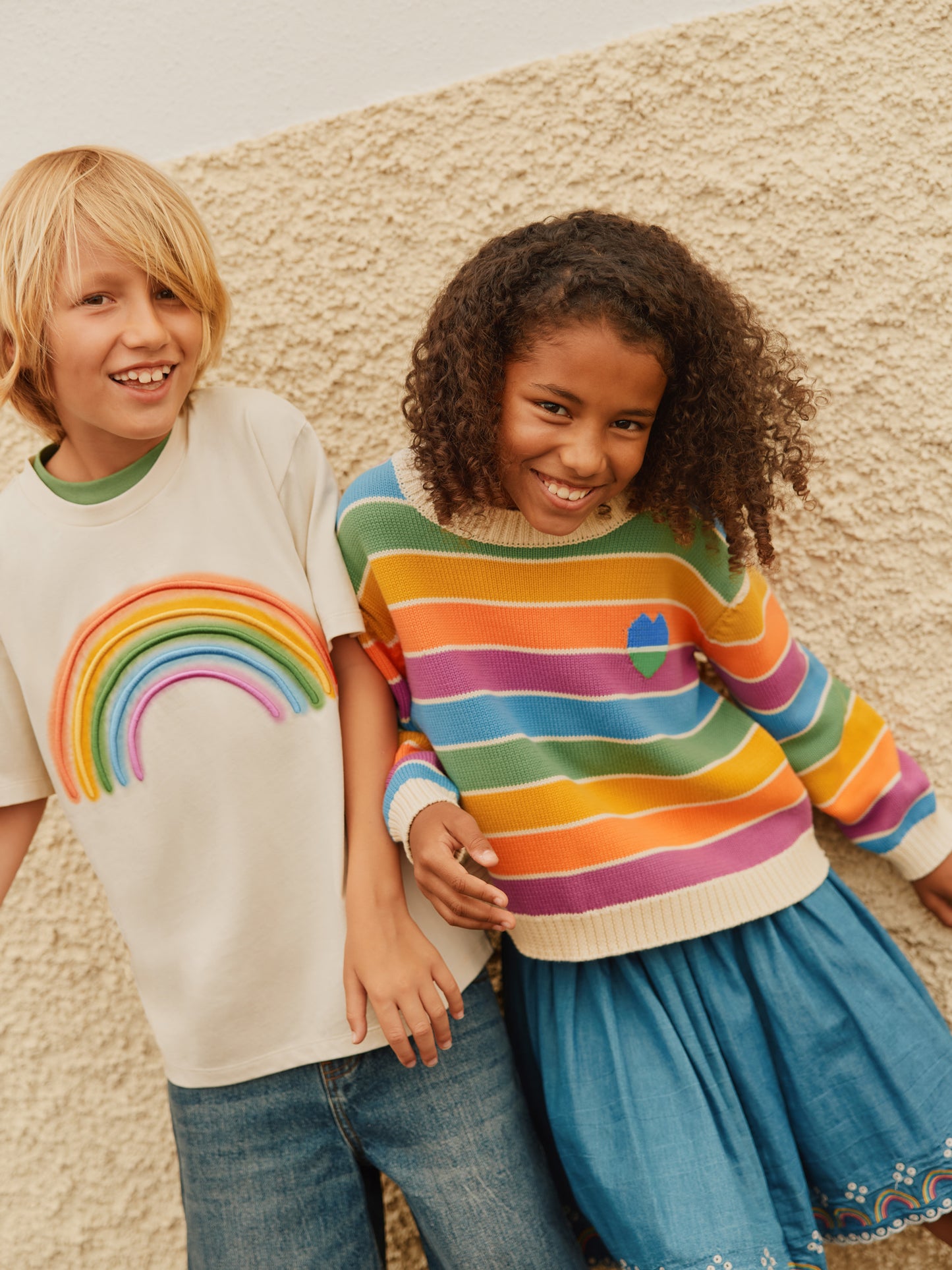 Gitty Sweater, Heart Rainbow