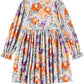 Camie L/S Dress, Paper Flowers