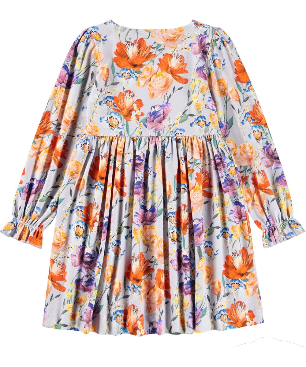 Camie L/S Dress, Paper Flowers
