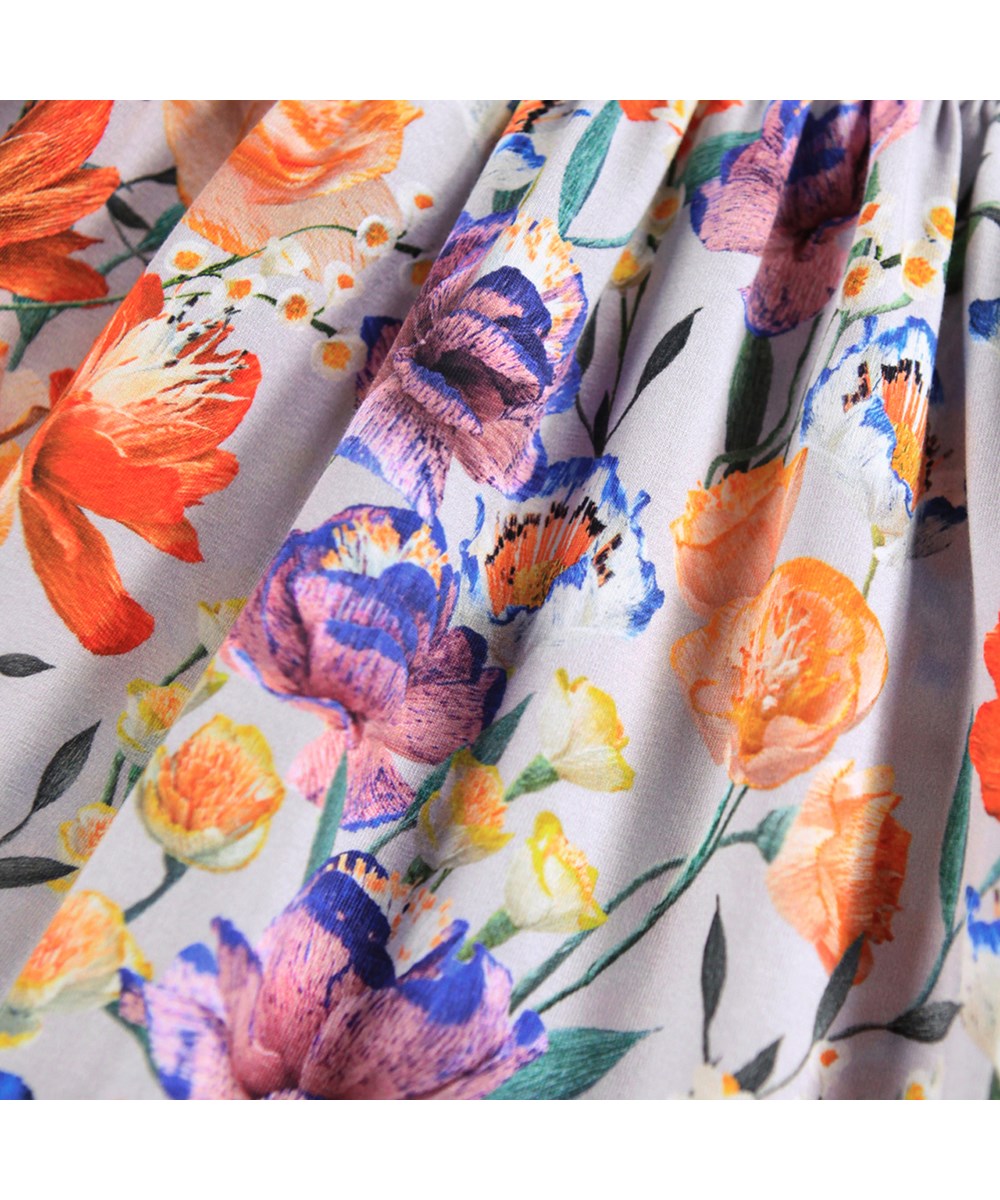 Camie L/S Dress, Paper Flowers