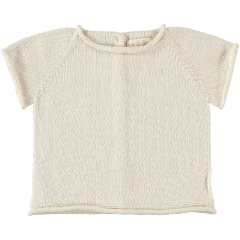 Jan Knit Tee, Cream