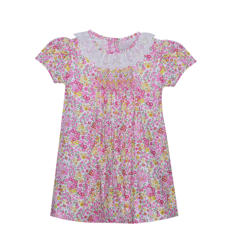 Charlie Dress, Pink Flowers