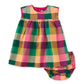 Empire Dress Set, Barcelona Plaid