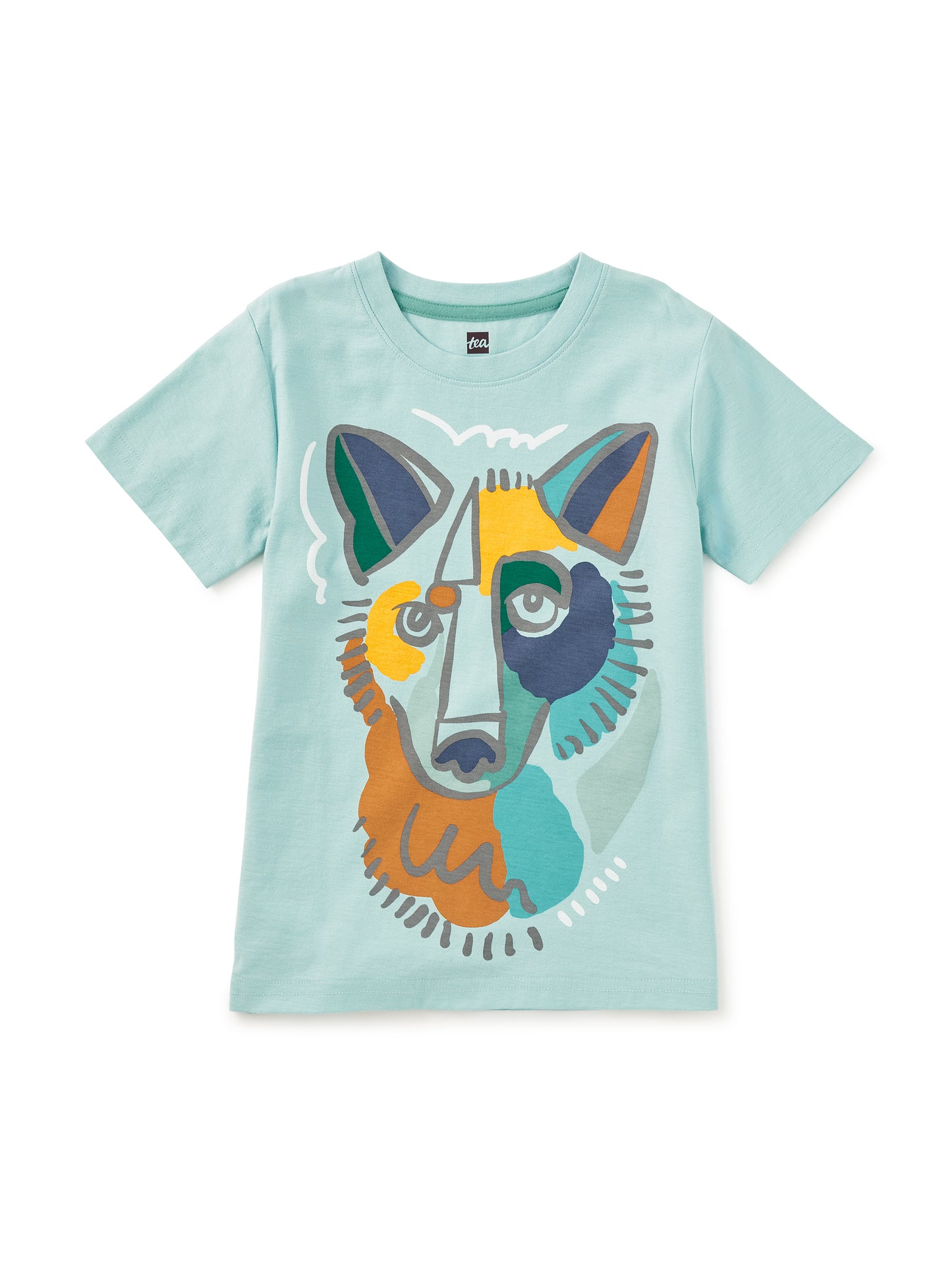 Double-Sided S/S Graphic Tee, Picasso Wolf