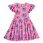 Flutter Sleeve Twirl Dress,