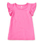 Pom Pom Flutter Top, Carousel Pink