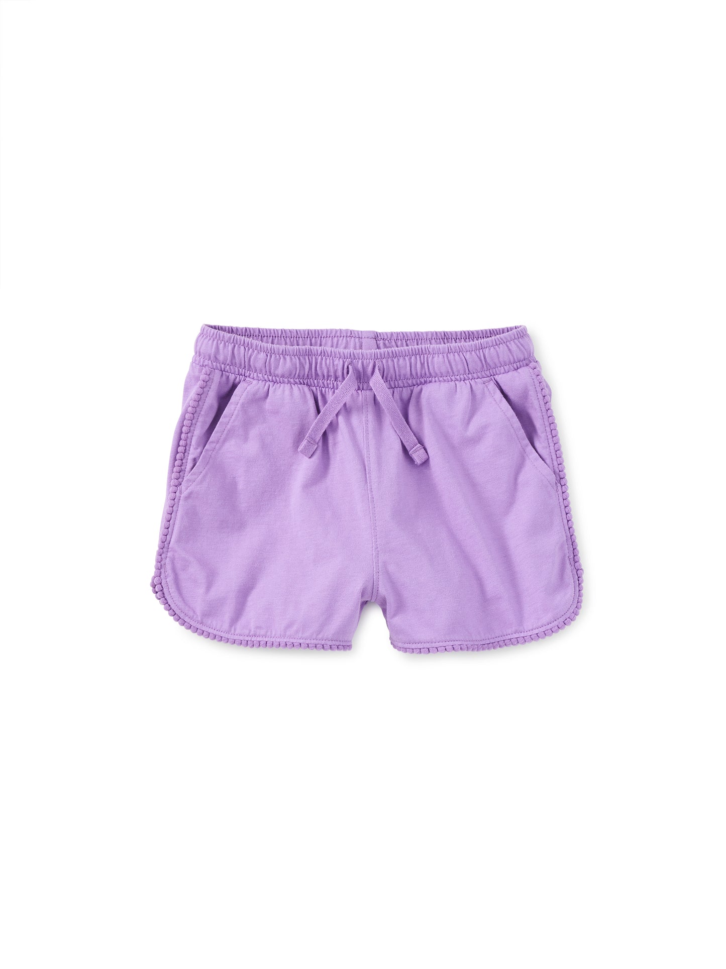 Pom-Pom Gym Shorts, Paisley Purple