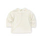 Knit L/S Blouse w/Embroidered Flowers