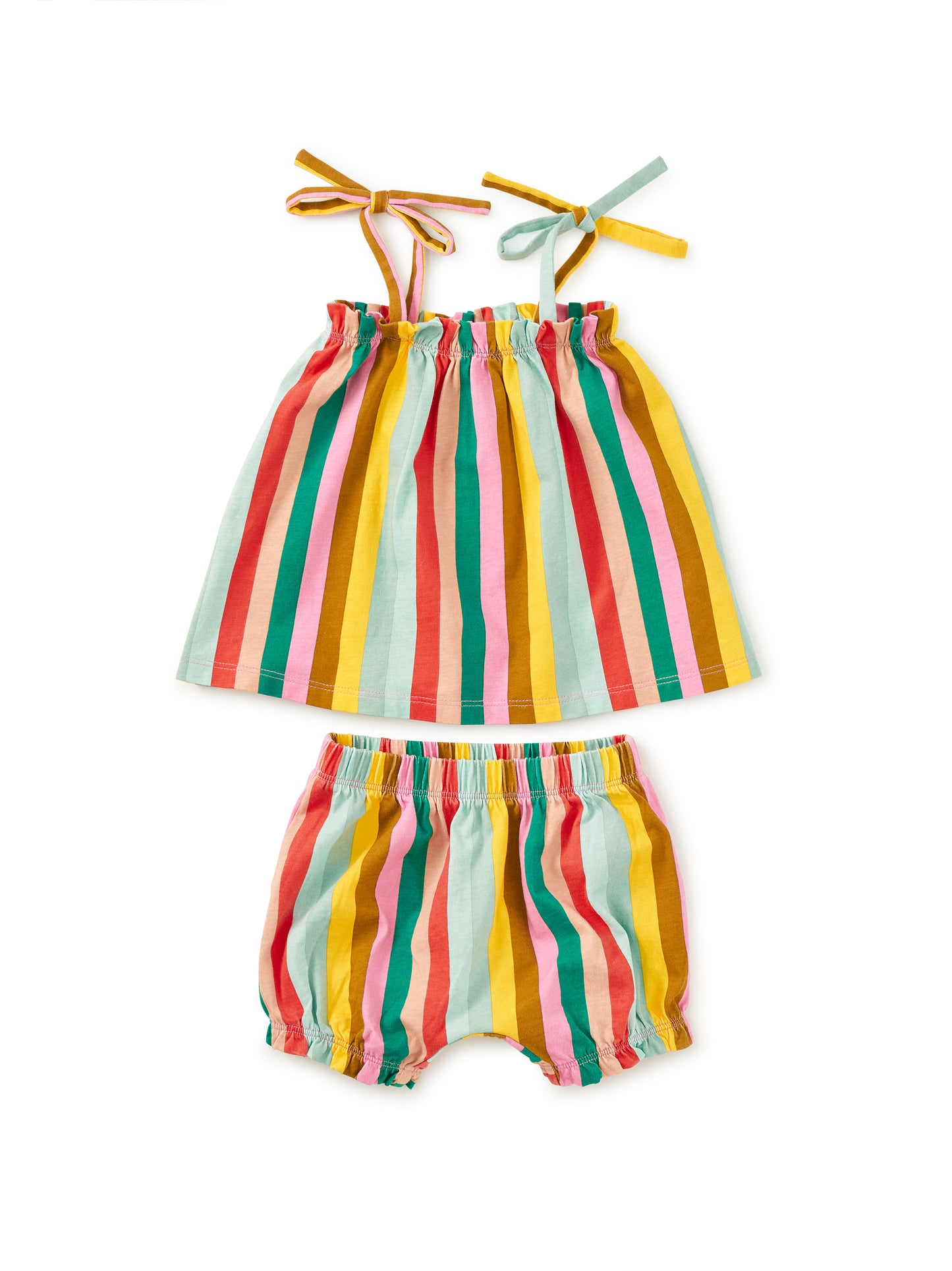 Tie Shoulder Baby Set, San Sebastian Stripe