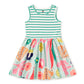 Print Mix Tank Skirted Dress, Sea Floral