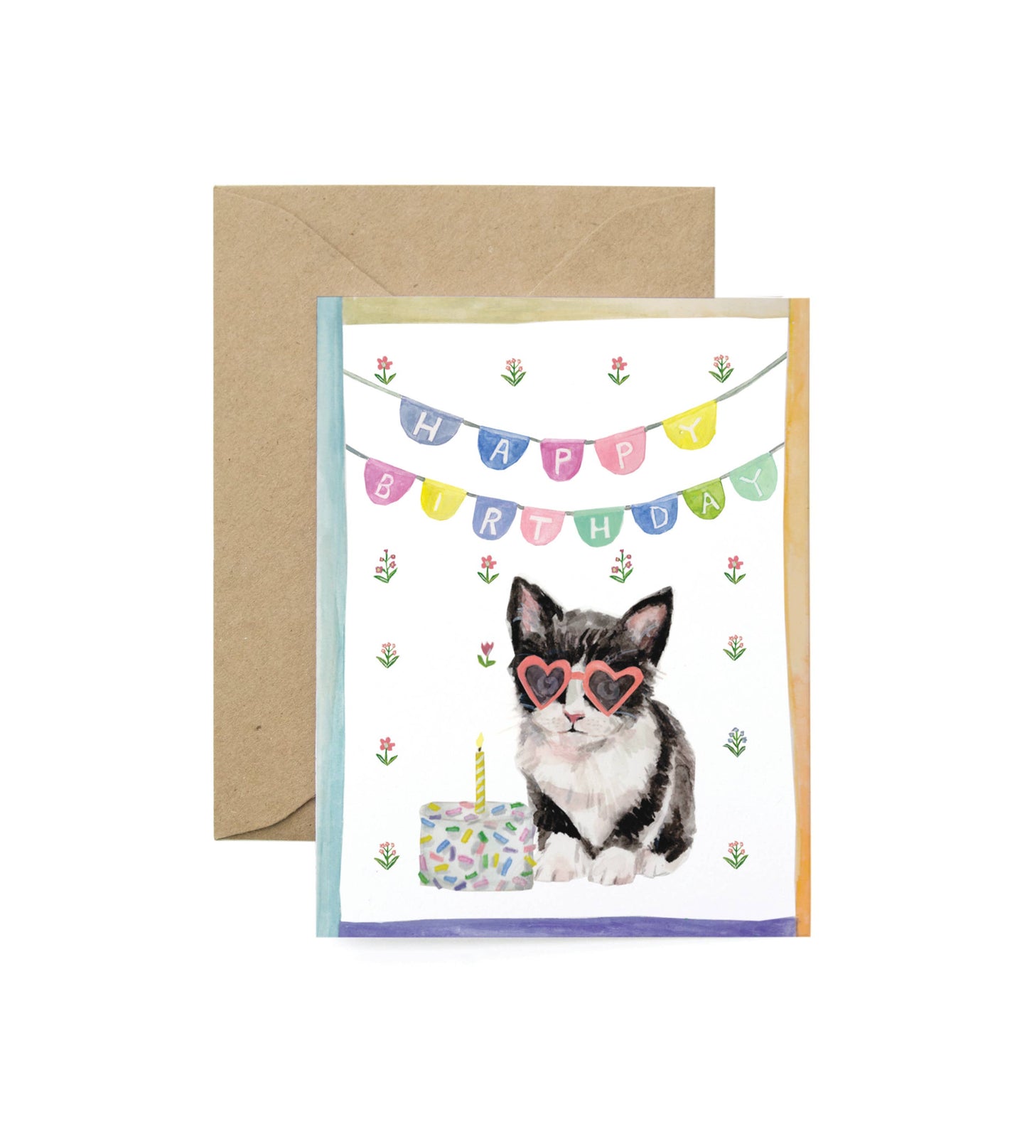 Birthday Cat Greeting Card