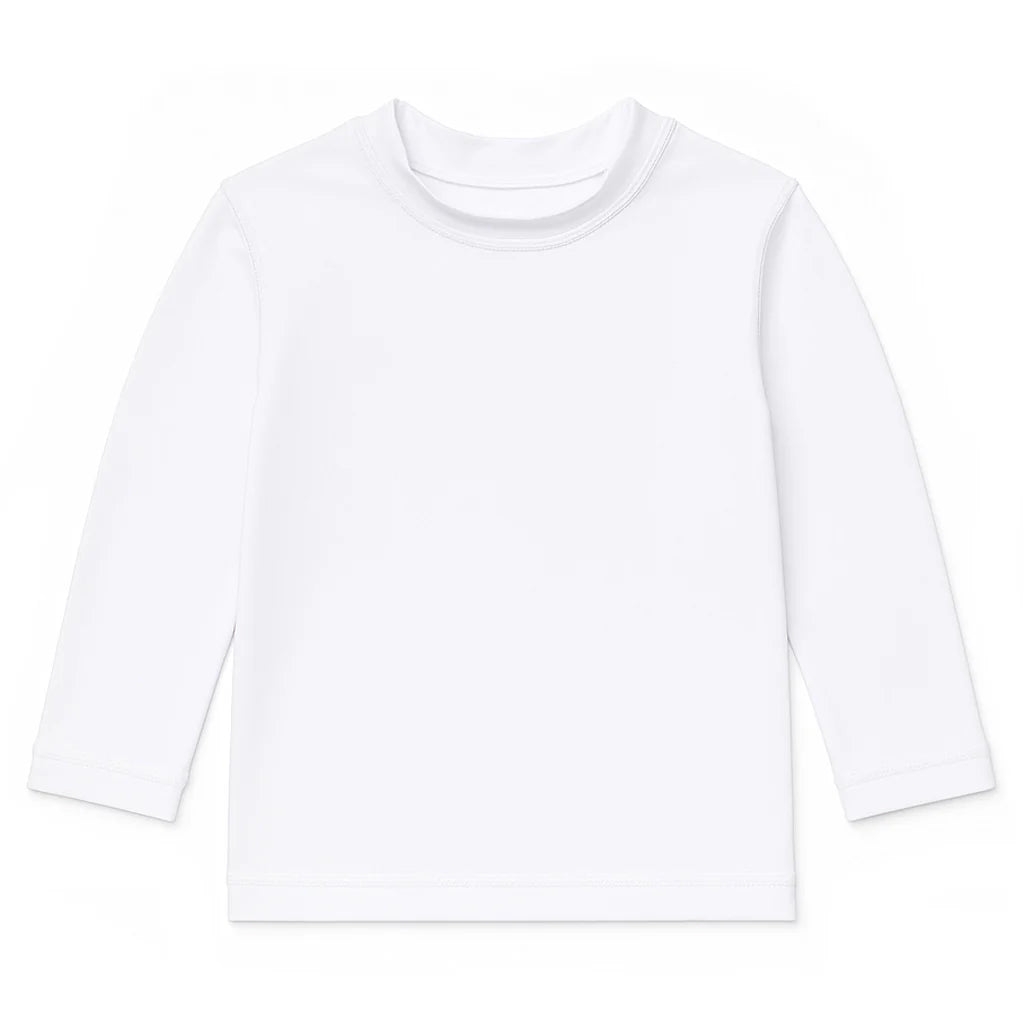White Rashguard w/White Stitching