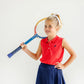 Sleeveless Anna Price Polo, Richmond Red