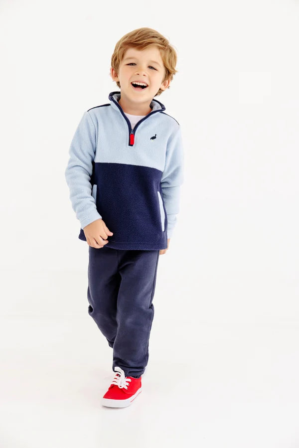 Hayword Half Zip Fleece, Barrington Blue/Nantucket Navy