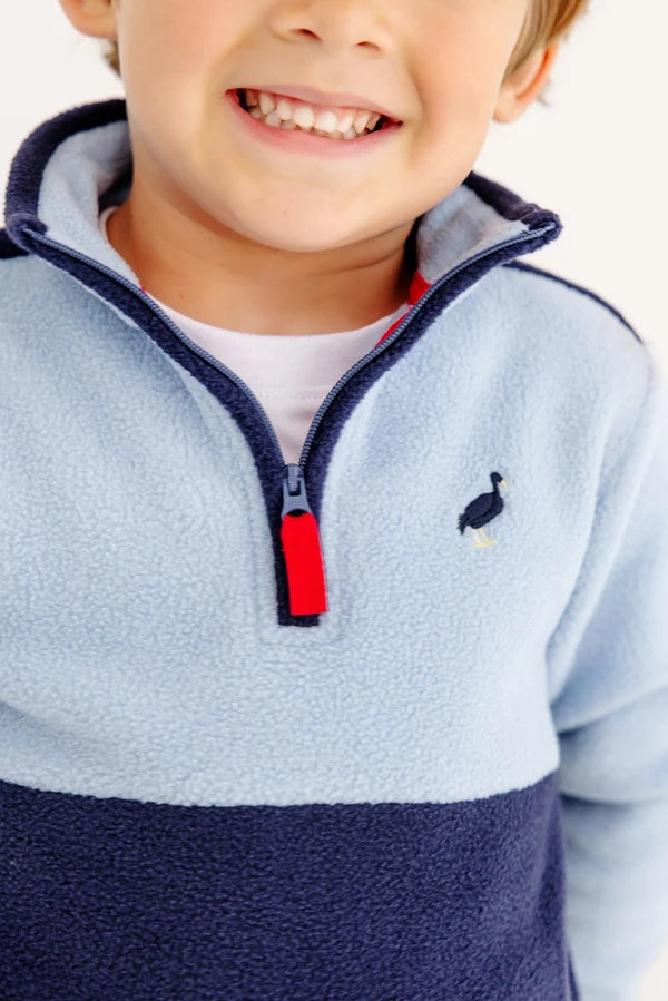Hayword Half Zip Fleece, Barrington Blue/Nantucket Navy