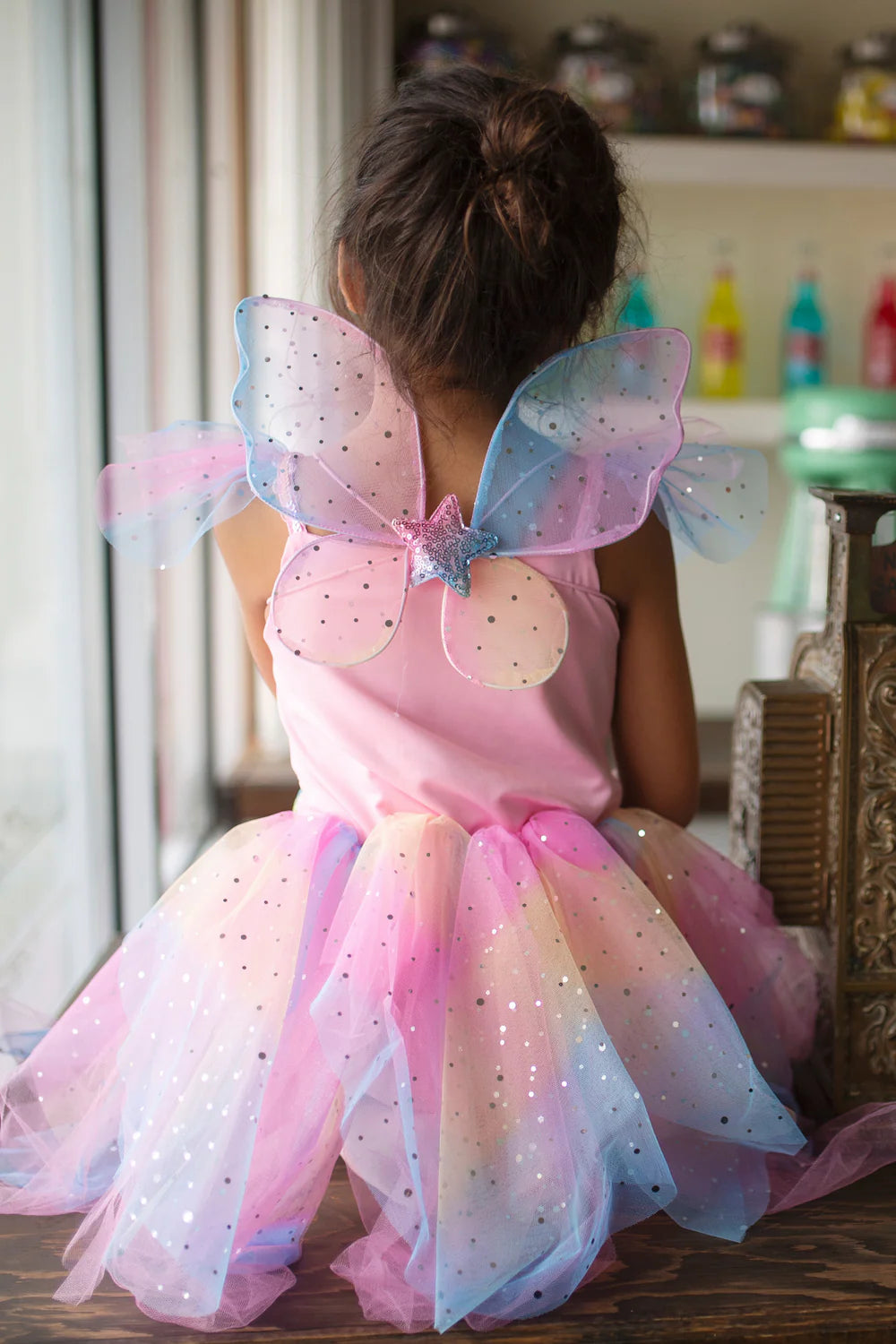 Rainbow Fairy Dress w/Wings