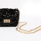 Sequin purse: Black
