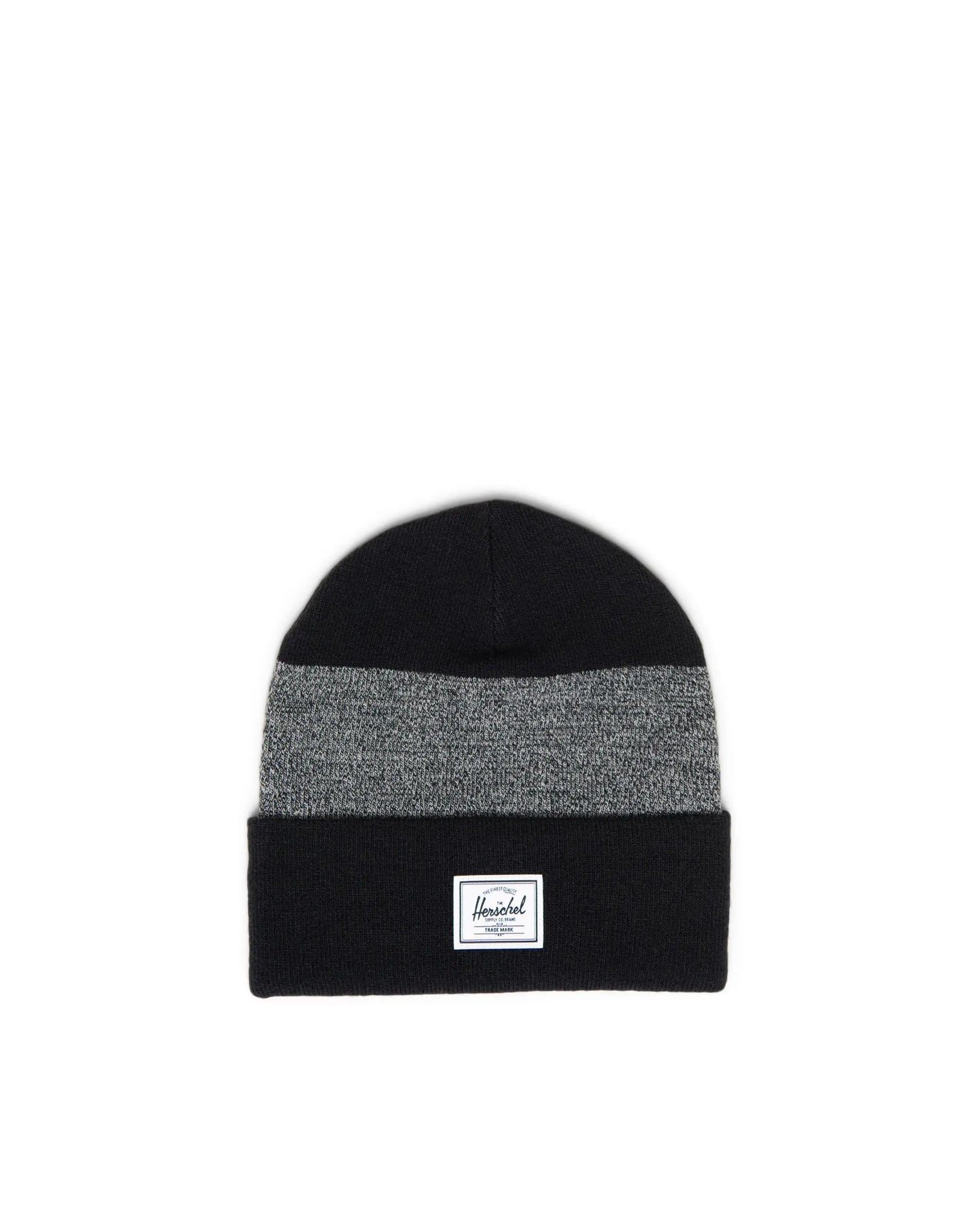 Elmer Pattern Beanie, Black/Heather Black