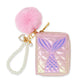 Mermaid Tail Pearl Snap Quilted Wallet