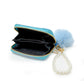 Mermaid Tail Pearl Snap Quilted Wallet