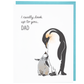 Emperor Penguins Dad Card