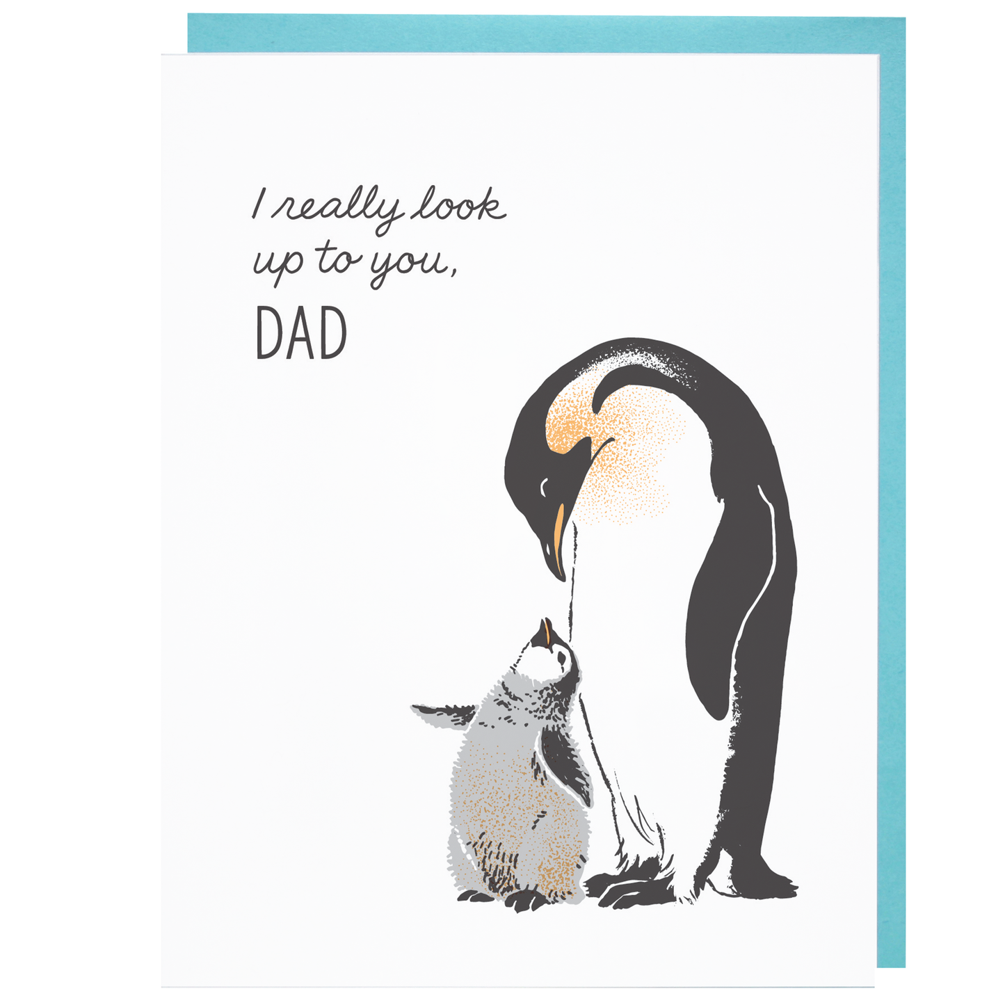 Emperor Penguins Dad Card