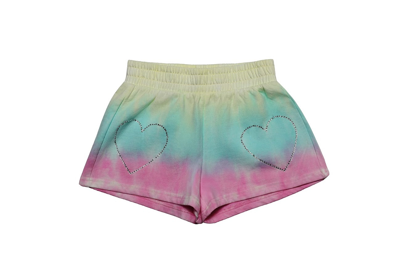 Heart Shorts, Tie Dye