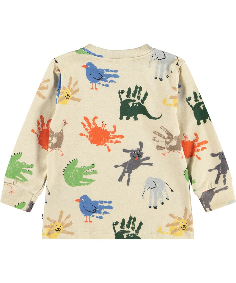Eloy L/S Shirt, Hand Animals