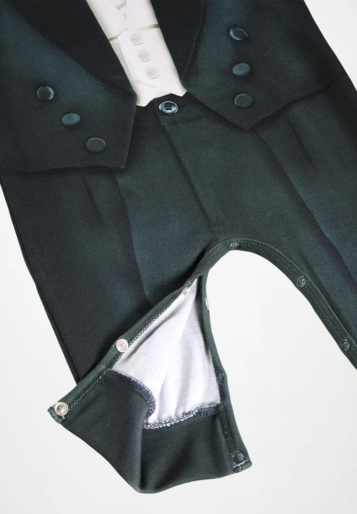 Fairfax Romper, Taxus Tuxedo